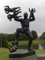 Man playing with 4 children