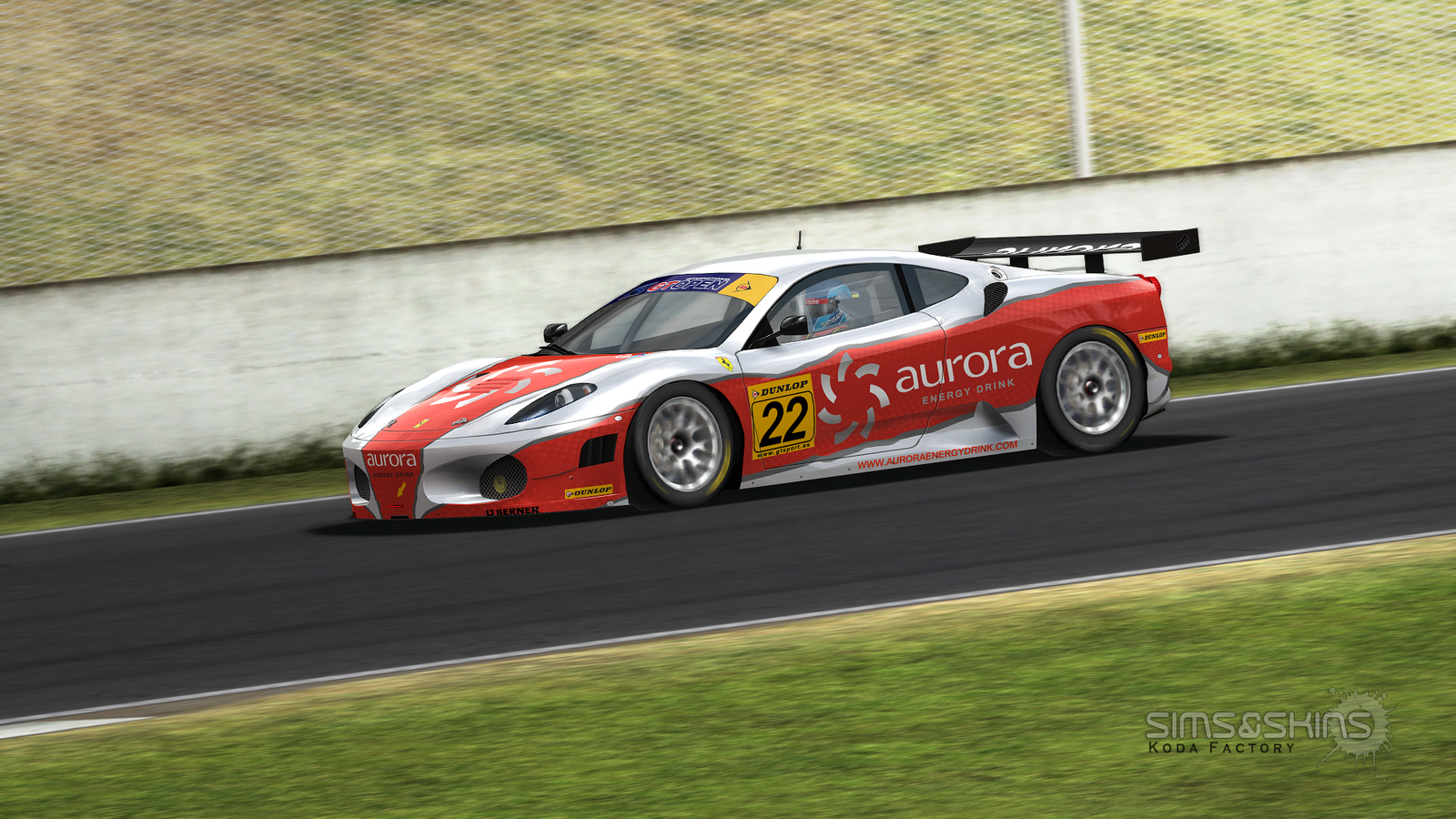 Koda Factory Aurora Racing F430 GTOpen 2010 rFactor