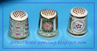 Royal Crown Derby Thimble, Royal Doulton Minton Thimble
