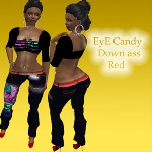 Eye Candy Down Ass Red