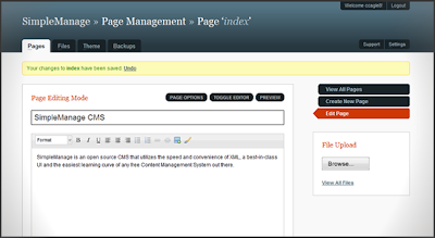 The Simplest Content Management System