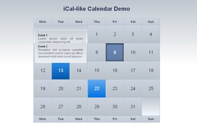 iCal-like calendars