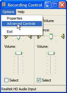 Recording Control