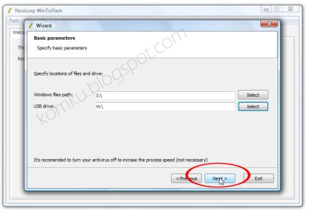 Click Next Wintoflash - Step 10