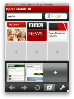 Emulador de Opera Mobile