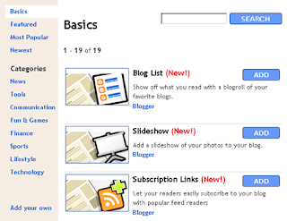 blogger widgets