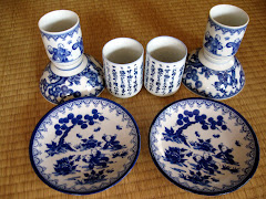 Blue and White Pottery Dishes