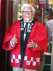 Ran into Happi coated Sanders-san at KFC
