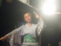 Chinese lady does Bon Dori Dance