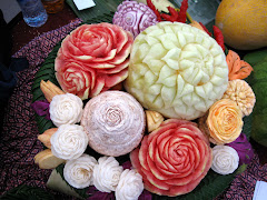Carved Vegetables  at Thai festival