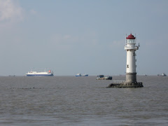 the lighthouse at mouth of river