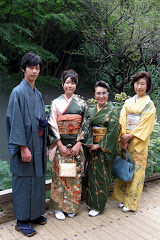 Japanese folk in traditional garb