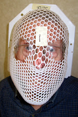 Dad in his radiation mask