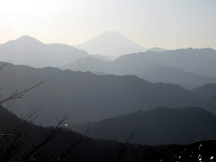 view of Fuji-san from Mt Takao