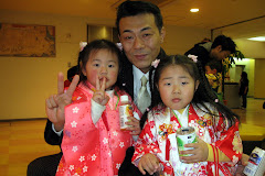 Cute little girls and their daddy