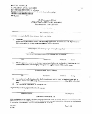 the journey continues choice of agent choice of agent form