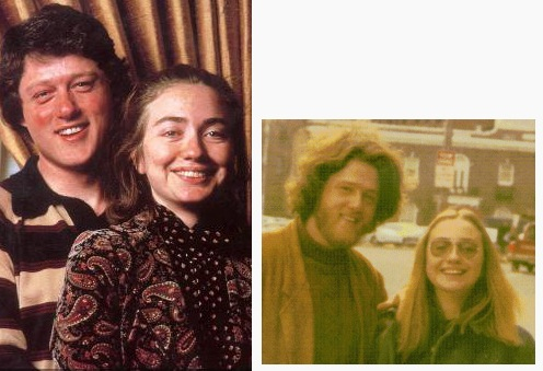 bill and hillary clinton young. The Clintons then.