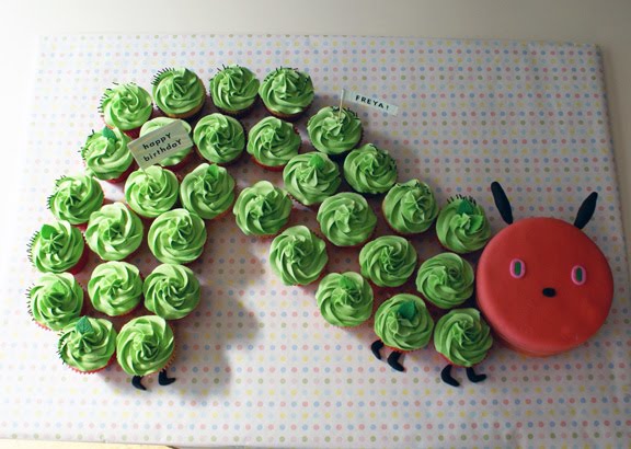 the very hungry caterpillar cake by coco cake land