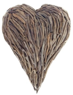 driftwood heart