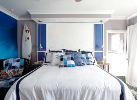 hotel interiors with surf theme