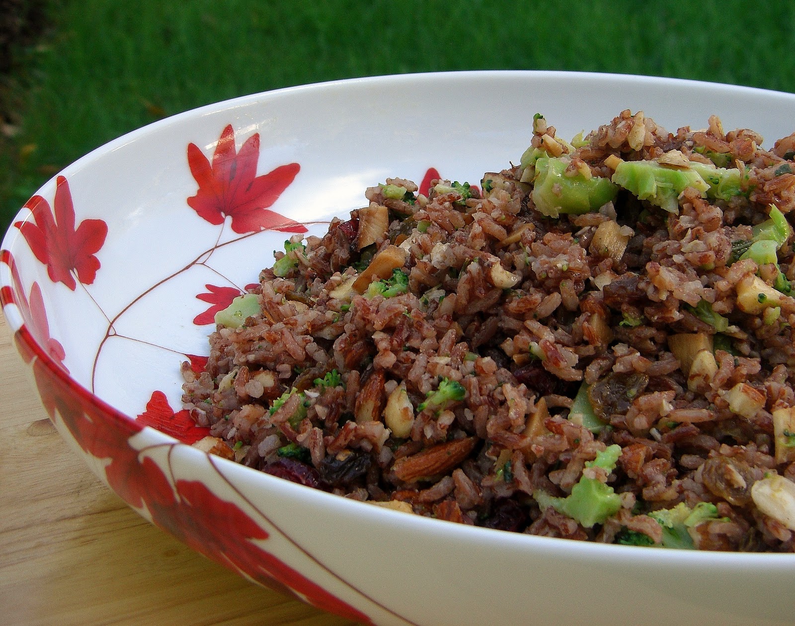Warm Red Jasmine Rice and Broccoli Salad Opera Singer in the Kitchen