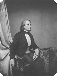 Franz Liszt, um 1860 (Fotograpie von Franz Hanfstaengl)