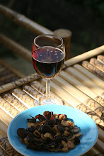 Wine and fried peanuts