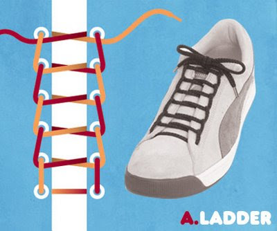 Atar los cordones de forma original Atar los cordones de forma original
