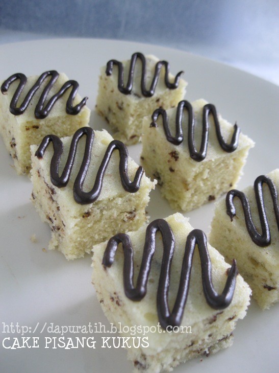 resep CAKE PISANG KUKUS