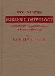 A color photo of the front cover of ‘Forensic Osteology, Advances in the Identification of Human Remains’, edited by Kathy Reichs.