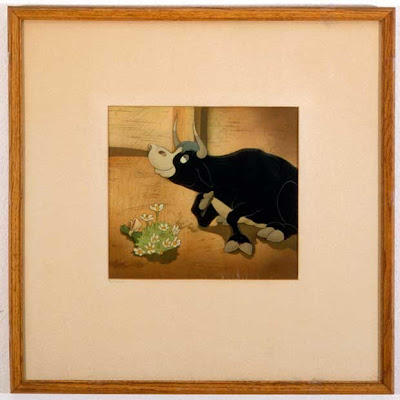 From “Ferdinand the Bull” (1938). Cel of Ferdinand mounted on a production From “Ferdinand the Bull” (1938). Cel of Ferdinand mounted on a production