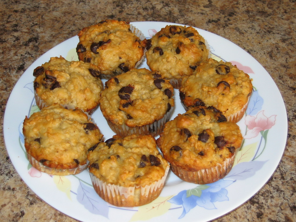 Cuisine chic et simple Muffins au gruau et pépites de Chocolat de Genny4