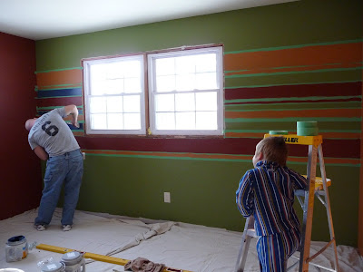 boys room stripes