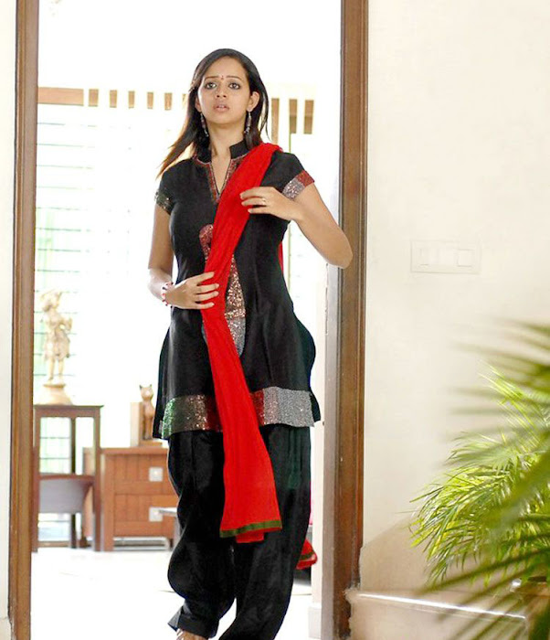 bhavana in black churidar unseen pics