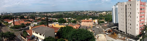 Panorâmica da janela do apartamento