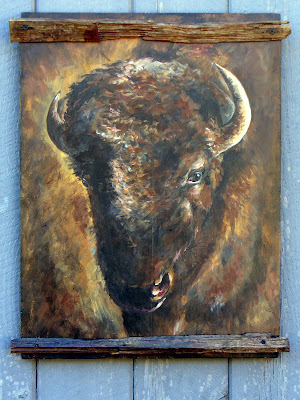 Acrylic Bison Painting Acrylic Bison Painting