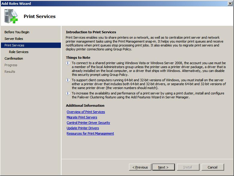 PC Tech Now Migrating Printers to 2008 Server SBS from 2003 Server