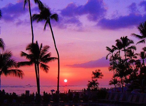 Beach Sunset Wallpaper.