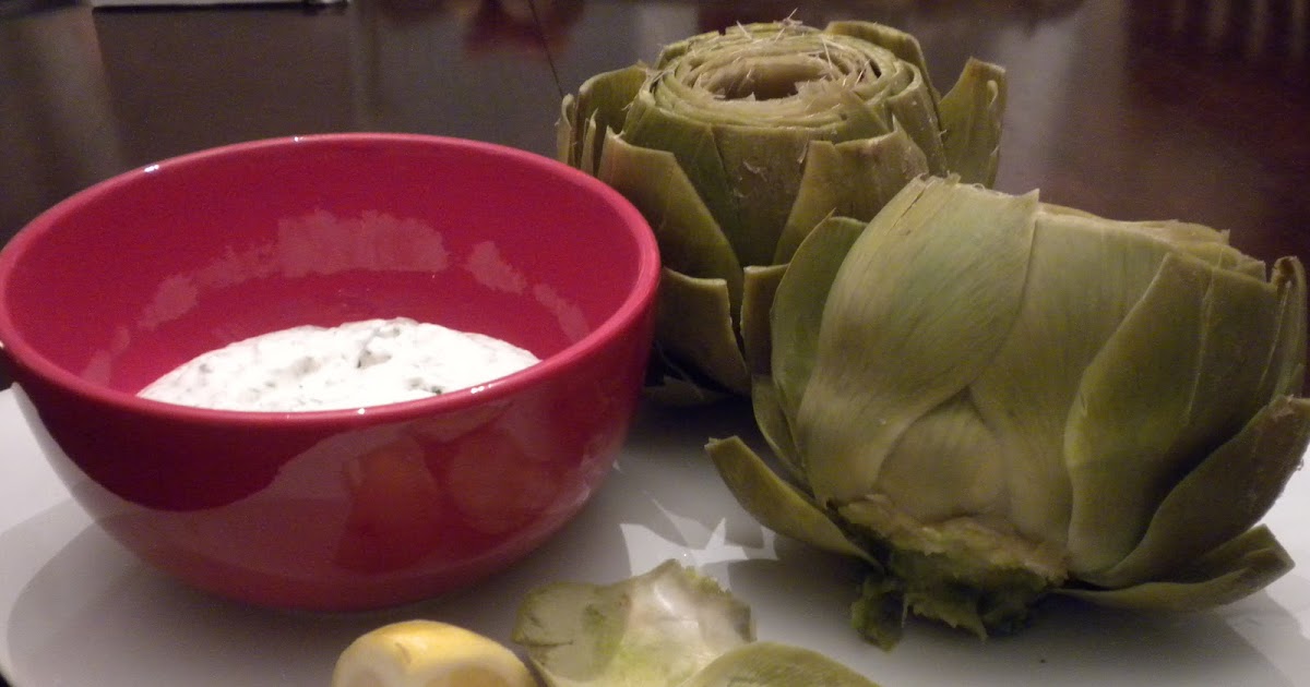 carlyklock Power Food Recipe Steamed Artichokes with Tarragon