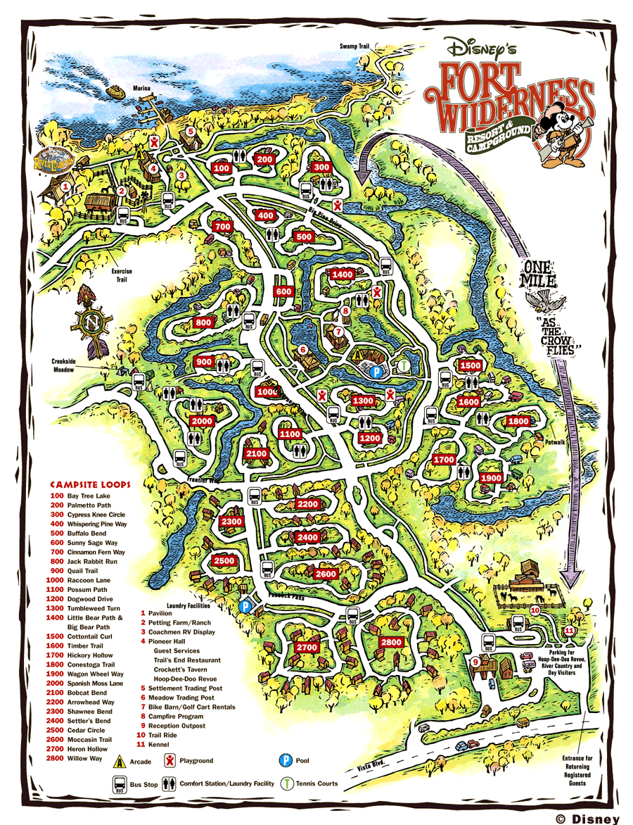 camping info, the stuff you need to know Fort Wilderness, Walt Disney World, Orlando, FL
