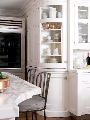 Design Decorate: Designer Kitchens: Glass-front Cabinets