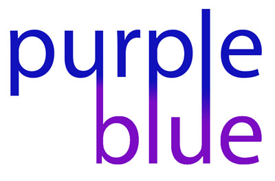 purple + blue