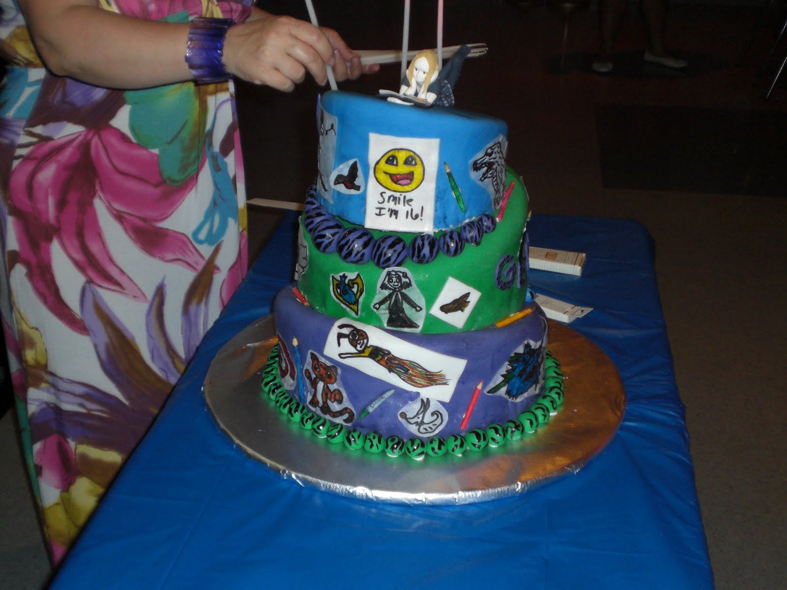 For the Love of Chocolate and Cakes Geneva's Birthday Cake