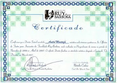 Certificado Professor de Teatro