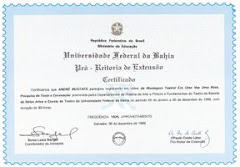 Certificado de Produção Videográfica