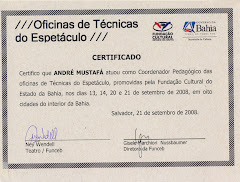 Certificado Oficinas de Técnicas do Espetáculo