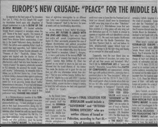 Europe's New Crusade