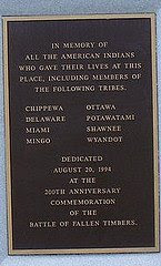 Indian Monument at Fallen Timbers