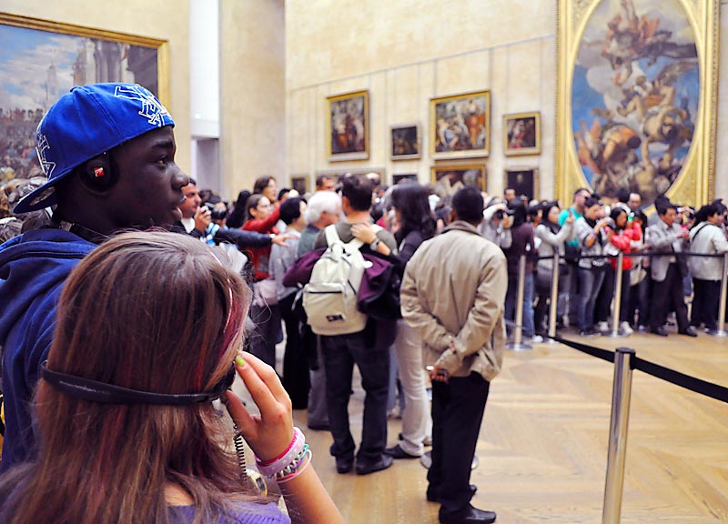 Viewing the Mona Lisa; click for previous post