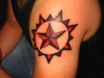 Nautical Star Tattoo Design for Men Gallery